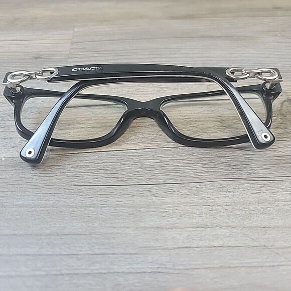 Coach HC 6052 5214 Fannie Black White Sig C‎ Eyeglasses FRAMES ONLY 52-16-135 - Picture 10 of 12